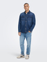 Jeans Hemd Denim Basic Langarm Shirt Twill Baumwolle Shacket ONSCAMON