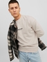 Jack & Jones Lockerer Rundhals Sweater 3D Print 