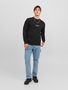Jack & Jones Lockerer Rundhals Sweater 3D Print 