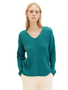 Tom Tailor Strickpullover Ripp Knit V-Neck Pullover