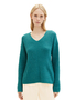 Tom Tailor Strickpullover Ripp Knit V-Neck Pullover
