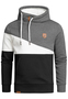 Design Hoodie Weiche Kapuze K�ngurutasche Casual Kapuzenpullover A&S