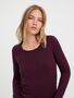 Eleganter Feinstrick Sweater Struktur Longsleeve VMCARE Pullover