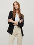 3/4 �rmel Blazer D�nne Jacke mit Schulterpolster Business Basic VIHER