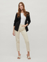 3/4 �rmel Blazer D�nne Jacke mit Schulterpolster Business Basic VIHER