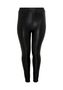 Elegante Coated Leggings Curvy Lederoptik Hose CARROOL 