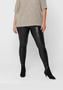 Elegante Coated Leggings Curvy Lederoptik Hose CARROOL 