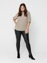Elegante Coated Leggings Curvy Lederoptik Hose CARROOL 