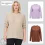 Plus Size Pullover Grobstrick Sweater CARJADE