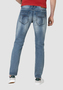 Herren Jeans Hose Denim Pants Stone Wash