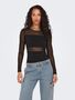 Langarm Mesh Body Shirt Longsleeve Bodystocking Top