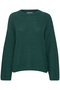 Gerippter Pullover Grobstrick Sweater mit Abgesetzten Schultern