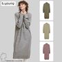 Langes Strickkleid Kuscheliger Longsleeve Dress Jumper BYOMUNA