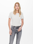 Einfarbiges T-Shirt mit Brand Herz Basic Kurzarm Rundhals Top ONLKITA