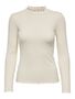 D�nnes Langarm Shirt Basic Stretch Rundhals Stehkragen Longsleeve