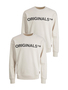 Jack & Jones 2er-SET Sweater Rundhals Pullover mit ORIGINALS Print