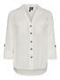Hemd Bluse Leger mit Brusttaschen Regular 3/4 Arm Stretch Oberteil