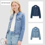 Tom Tailor Jeans Jacke Regular Fit Denim Blouson mit Bio-Cotton Rinsed Design