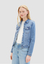 Tom Tailor Jeans Jacke Regular Fit Denim Blouson mit Bio-Cotton Rinsed Design