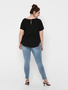 Kurzarm Damen Design Bluse Curvy Plus Size Shirt Gro�e Gr��en �bergr��e