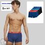 Jack & Jones Boxershorts 5er-Pack Kurze Unterhosen Logo Print JACLEE 