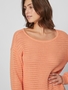 Legerer Strickpullover Langarm Sweater Shirt VIBELLISINA 