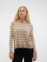 Feinstrick Pullover Gestreift Rundhals Sweater VMNOVA  