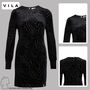 Samtiges Kleid mit Leopard Print Nicki Party Dress f�r Kurvige Frauen