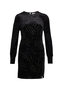 Samtiges Kleid mit Leopard Print Nicki Party Dress f�r Kurvige Frauen