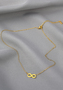 Halskette mit Infinity Anh�nger Modeschmuck aus Edelstahl