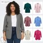 Plus Size Jacket Blazer Zeitloser Stil mit Reverskragen CARELLY