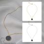 Halskette mit Coin Anh�nger Modeschmuck aus Edelstahl