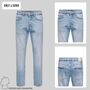 Regular Denim Pants mit Rissen 5-Pocket Jeans Bleached Washed Hose