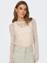 Weicher Pullover Strick Muster Design Top Legereres Oberteil