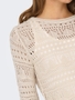 Weicher Pullover Strick Muster Design Top Legereres Oberteil