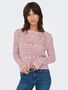 Weicher Pullover Strick Muster Design Top Legereres Oberteil