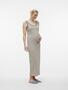 Kleid Umstands Maxi �rmelloses Dress mit U-Ausschnitt