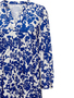 Mediterranes Kleid Legerer Midi Dress mit Knopfleiste