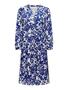 Mediterranes Kleid Legerer Midi Dress mit Knopfleiste
