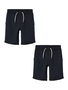 Shorts 2er-Set elastischer Bund