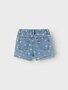 Shorts Denim Slim Fit Allover Print, Girls Shorts 