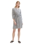 Tom Tailor Elegantes Kleid mit G�rtel Kurzes Gestreiftes Dress
