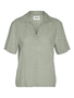 Top L�ssiges Polokragen Shirt Bequeme Kurzarm Bluse
