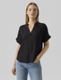 Top Casual Splitneck Bluse