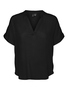 Top Casual Splitneck Bluse