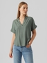 Top Casual Splitneck Bluse