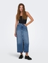 Jeans Rock mit Schlitz Stone Denim Wash mid Waist Skirt