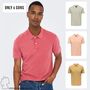 Poloshirt aus Baumwolle Kurzarm Slim Fit