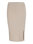 Eleganter Bleistift Rock Gerippt Midi Stretch Skirt