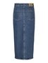 Langer Denim Jeansrock mit Schlitz 5-Pocket Maxi Skirt